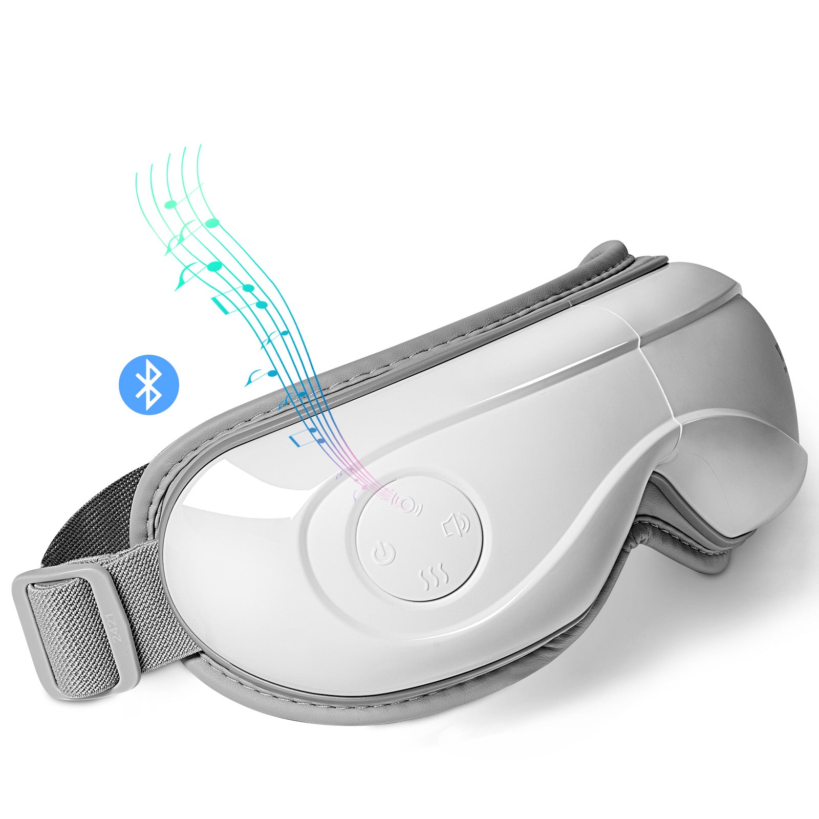 VEVOR Eye Massager with Heat | 5 Modes Bluetooth Music | 180° Foldable Eye Care Device | White — Prime Trend Market