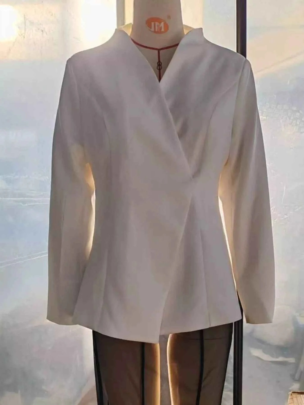 Slim-Fit Structured-Waist Blazer