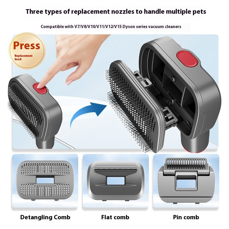 Luxury Professional Pet Hair Suction Grooming Kit — 5-Suit Shaver & Comb Set for Dogs & Cats — Prime Trend Market