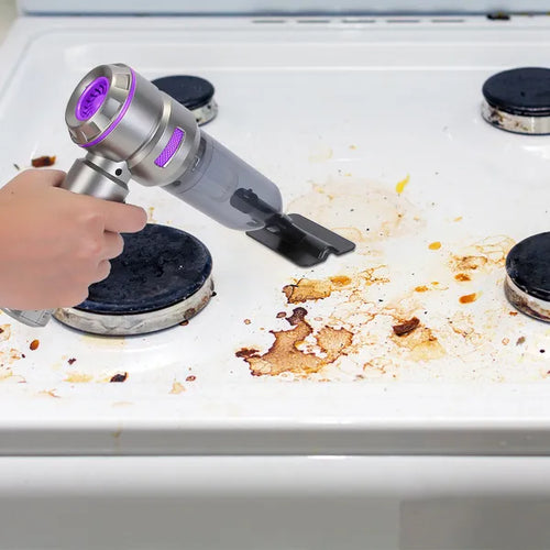 4-in-1 Cordless Car Vacuum & Air Duster — 16,000PA Brushless, 2 Reusable Filters — Eliza & Tuan