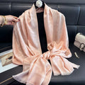 Polyester Raw-Hem Scarf