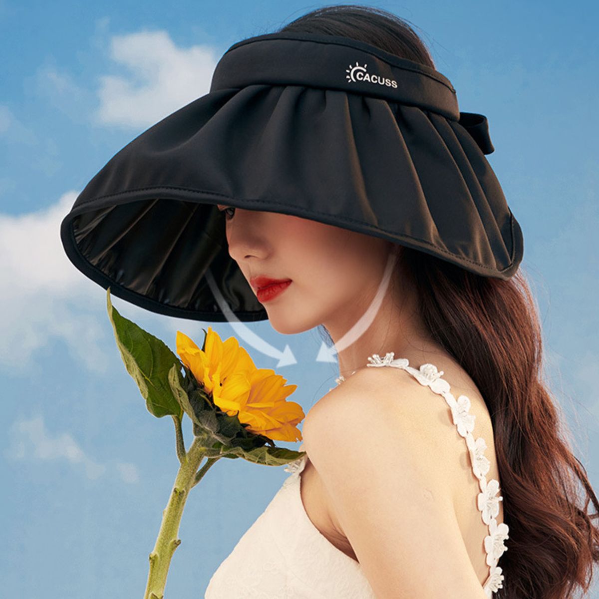 Foldable Polyester Beach Hat