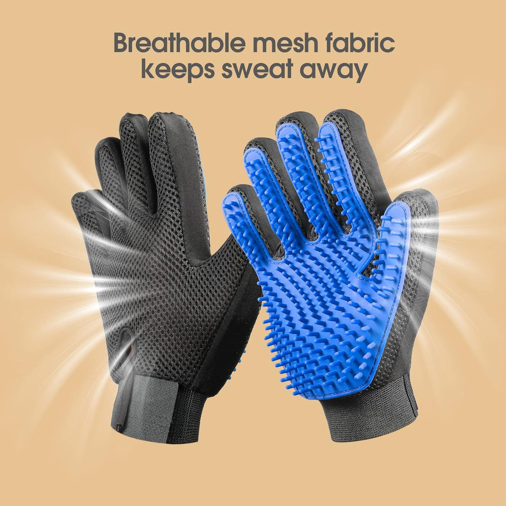 Pet Grooming Gloves — Gentle Hair Remover for Dogs & Cats — Prime Trend Market
