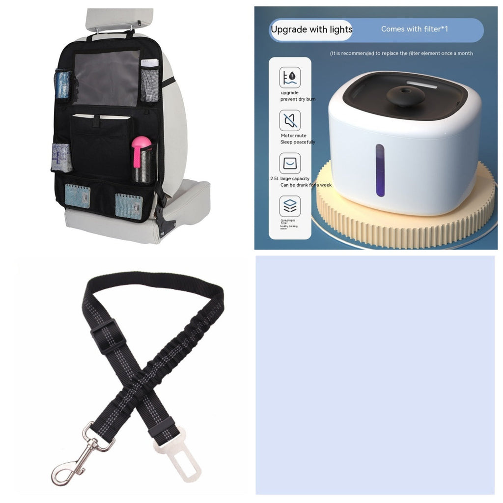 Luxury Smart Pet Water Fountain — Auto-Circulation, LED Light, 7 Colors & 4 Styles — Prime Trend Market