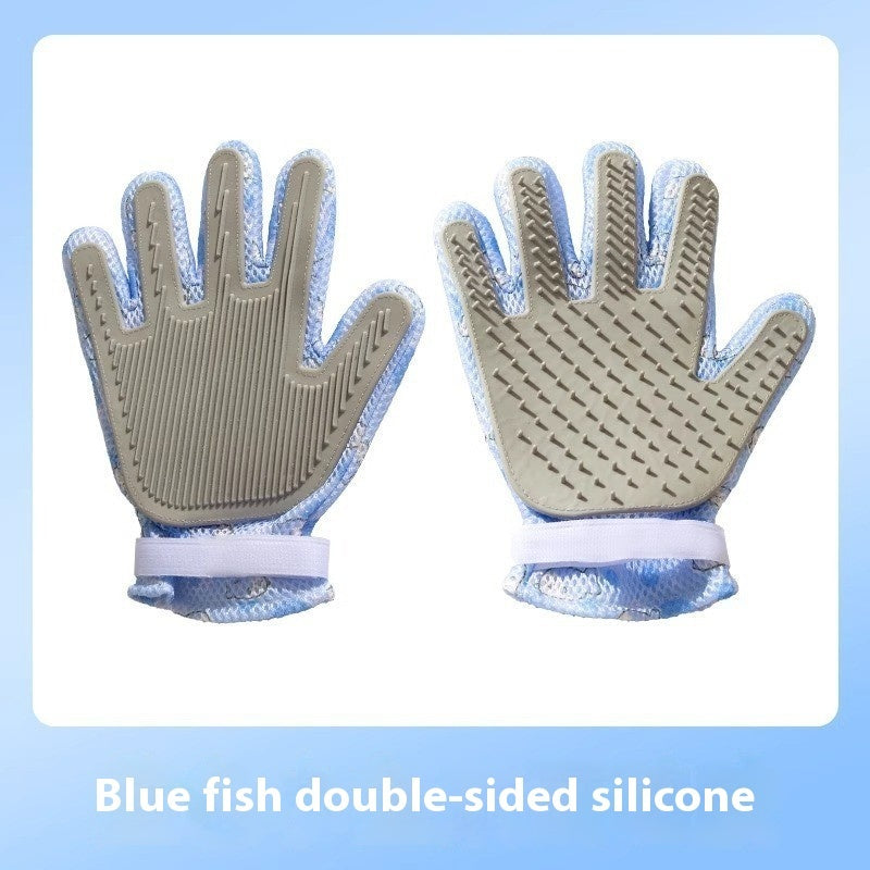 Double-Sided Pet Grooming Gloves — Cats & Dogs — Prime Trend Market