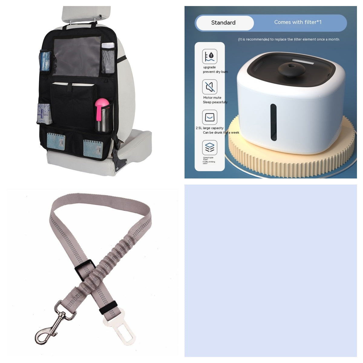 Luxury Smart Pet Water Fountain — Auto-Circulation, LED Light, 7 Colors & 4 Styles — Prime Trend Market