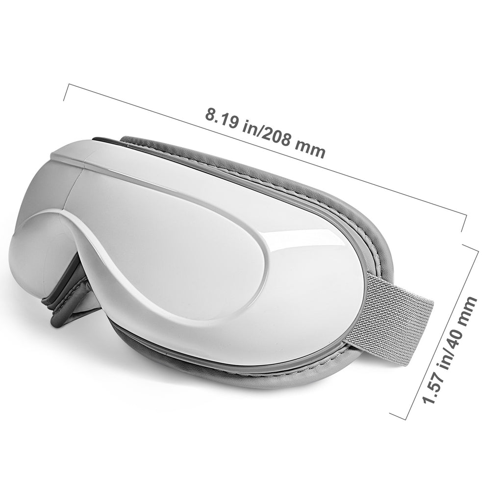 VEVOR Eye Massager with Heat | 5 Modes Bluetooth Music | 180° Foldable Eye Care Device | White — Prime Trend Market
