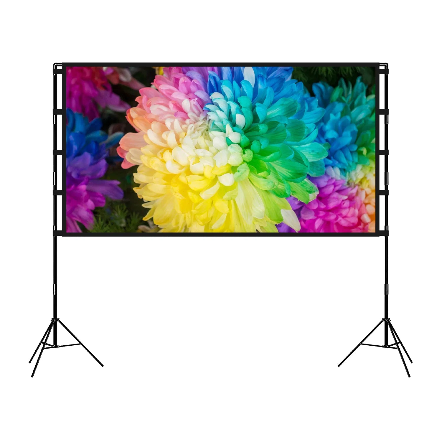 Portable Projector Screen with Stand | 100" & 120" | 4K HD Wrinkle-Free | Backyard Cinema | Indoor Outdoor — Prime Trend Market