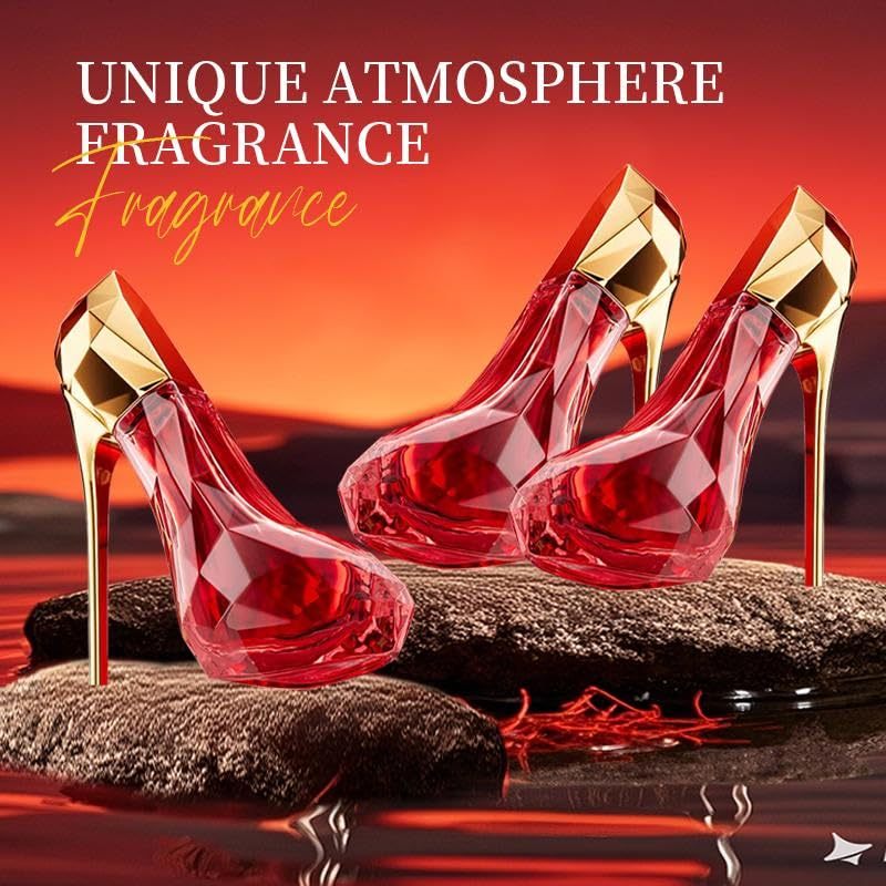 Red High-Heel Perfume Bottle — Long-Lasting Floral Woody Fragrance for Women — Prime Trend Market