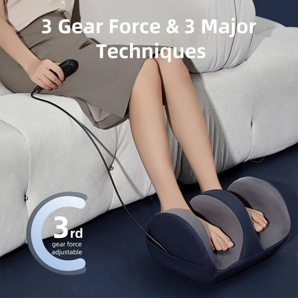 Luxury Shiatsu Electric Foot & Calf Massager with Heat — 3 Intensity Levels, Rolling Calf Massage — Prime Trend Market