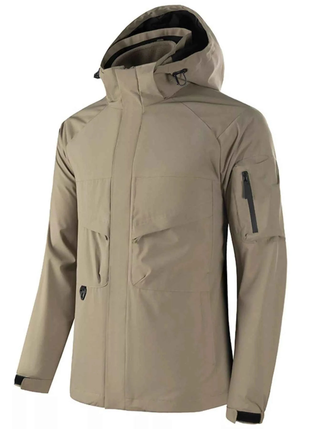 Men’s Long-Sleeve Hooded Zip-Up Jacket