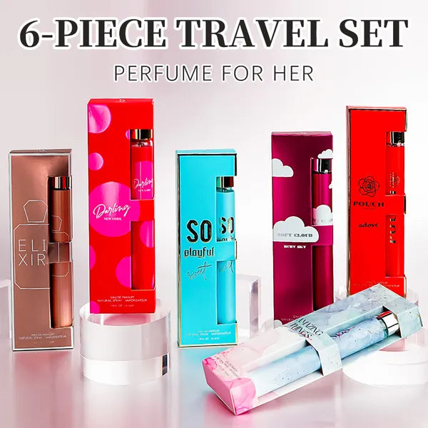 6pcs Women's Eau de Parfum Spray Travel Set — 6 Long-Lasting Scents | Holiday Gift Set | 1.18 fl oz Each — Prime Trend Market