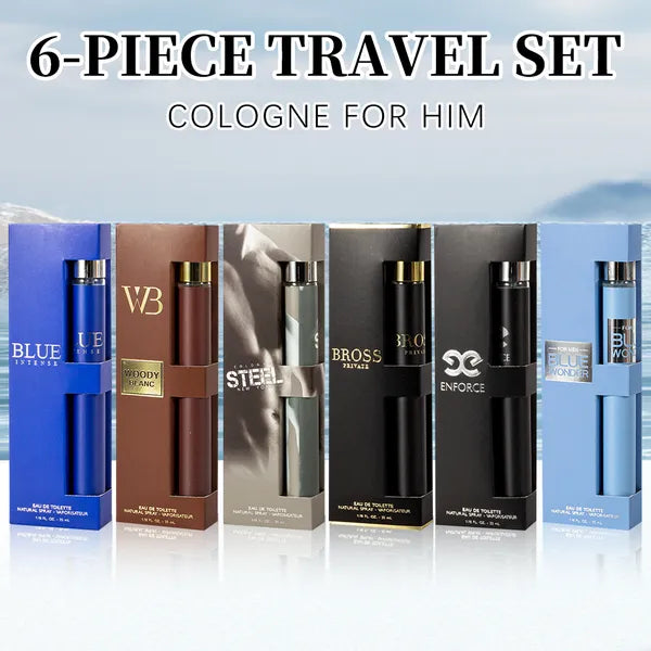 6-Piece Men's Eau de Toilette Gift Set — 6 Unique Scents | 35ml Each | Long-Lasting Fragrance | Perfect Gift for Him — Prime Trend Market