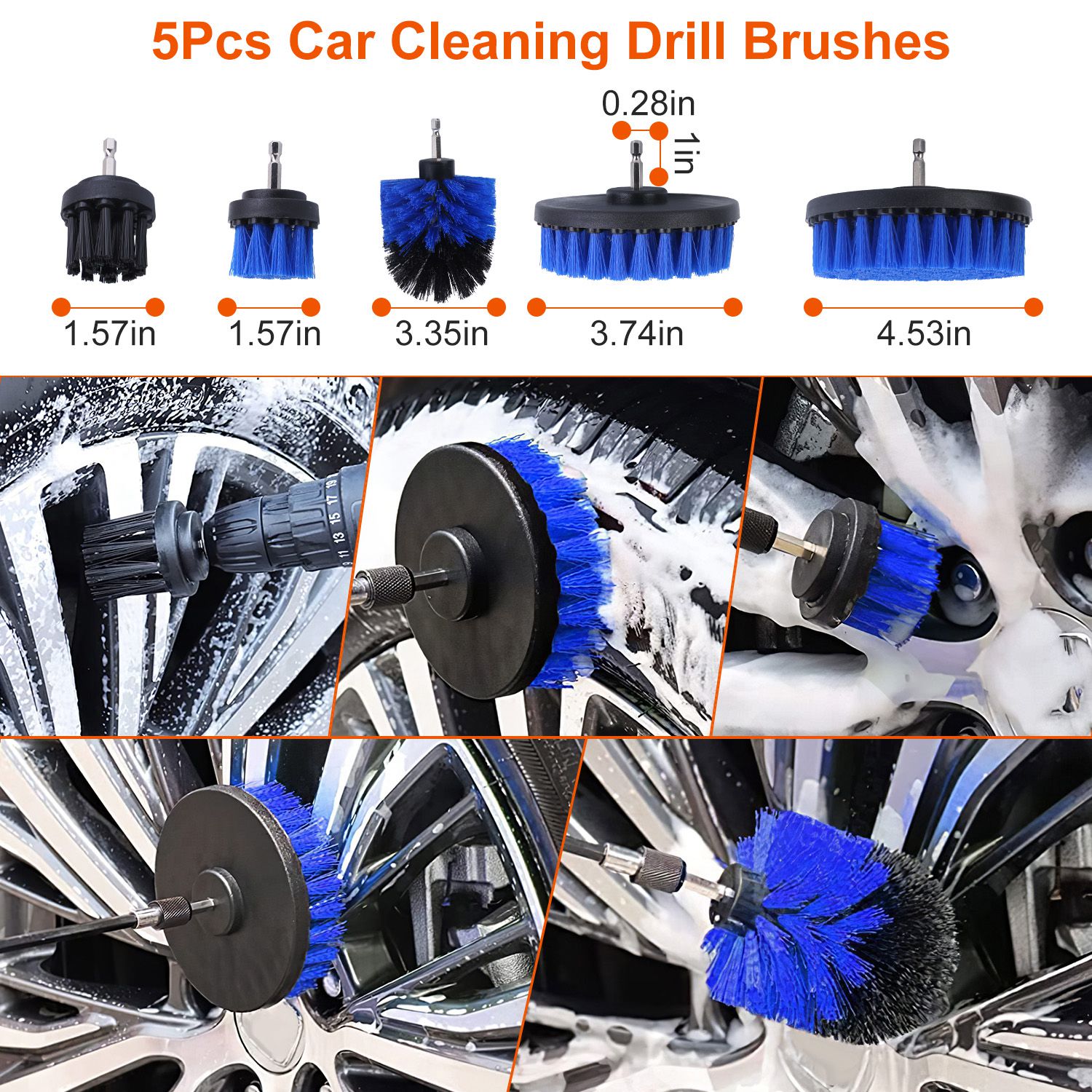 26-Piece Professional Car Detailing Kit – Drill Brushes, Buffing Pads & Interior/Exterior Brushes — Prime Trend Market
