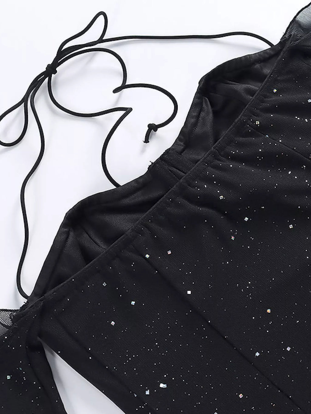 Glitter Mini Dress with Sleeves