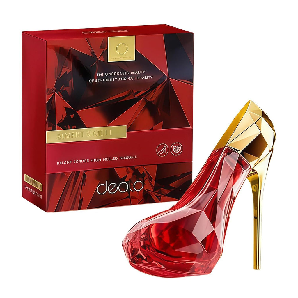Red High-Heel Perfume Bottle — Long-Lasting Floral Woody Fragrance for Women — Prime Trend Market