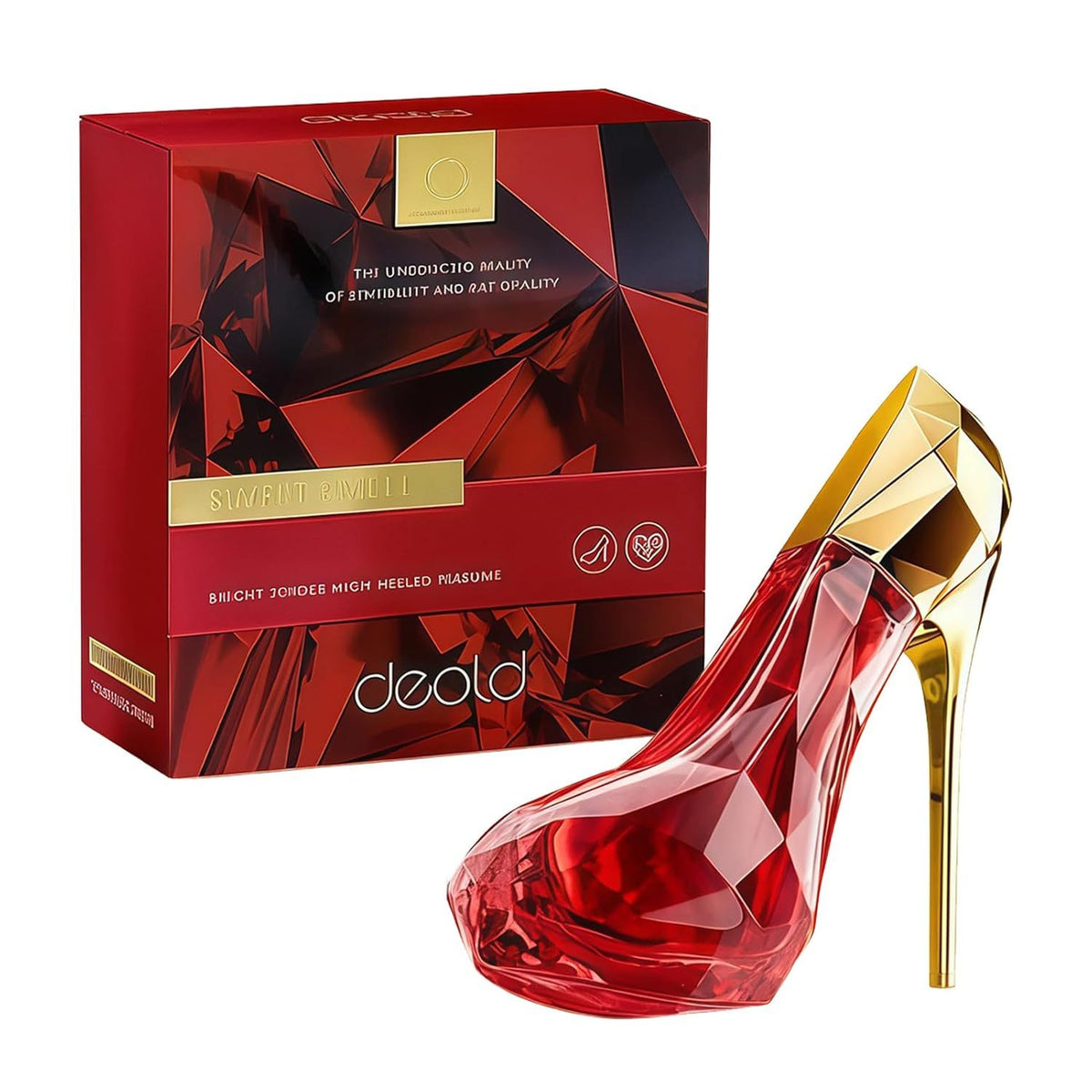 Red High-Heel Perfume Bottle — Long-Lasting Floral Woody Fragrance for Women — Prime Trend Market
