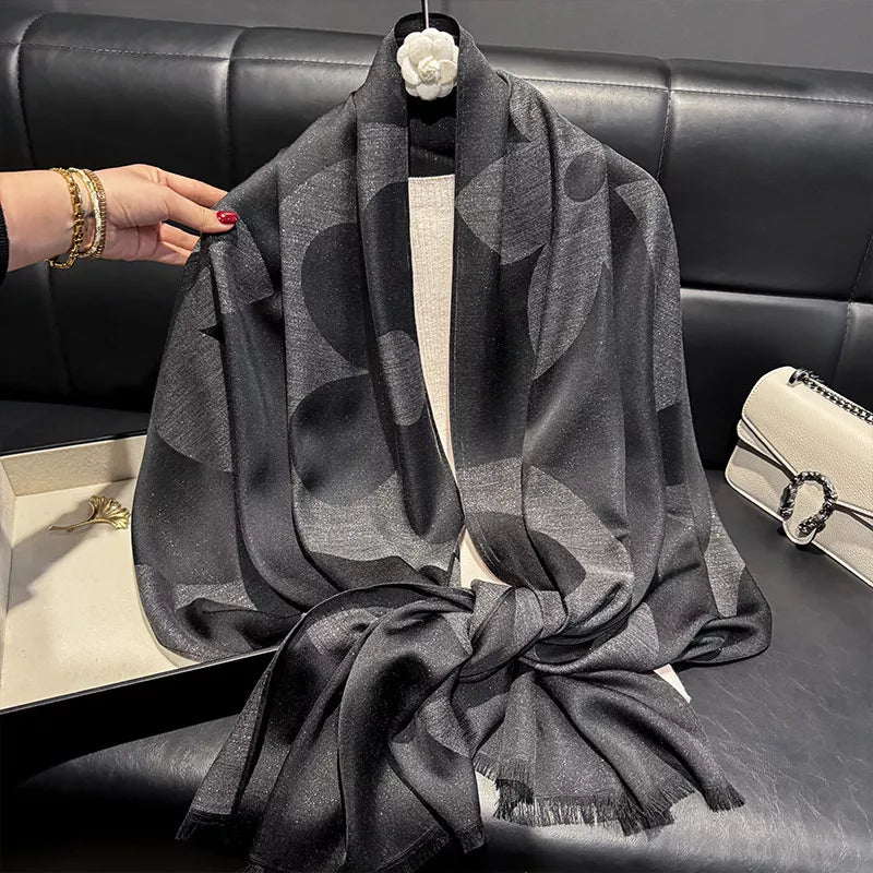Lightweight Raw-Hem Scarf