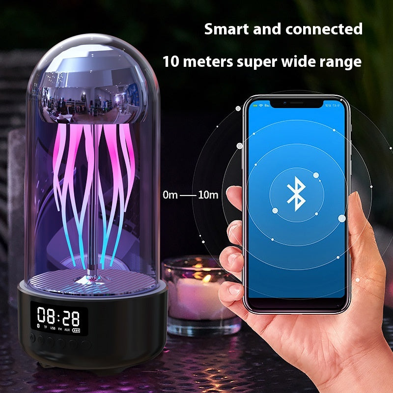 JellyGlow™ Bluetooth Speaker — Colorful Breathing LED Mood Lamp & Wireless Audio — Eliza & Tuan