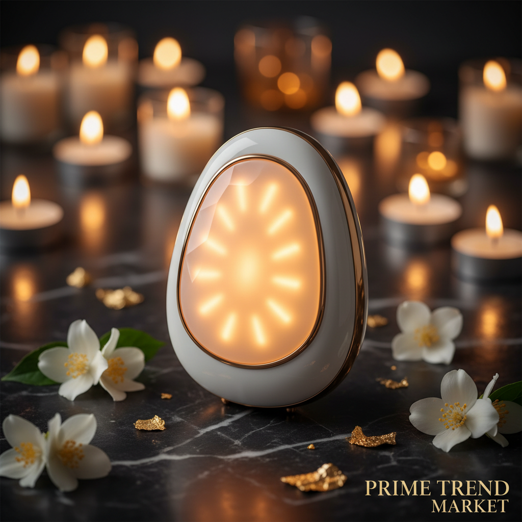 Luxury Home Facial Beauty Device — LED Light Therapy, Skin Renewal & Rejuvenation Tool — Eliza & Tuan