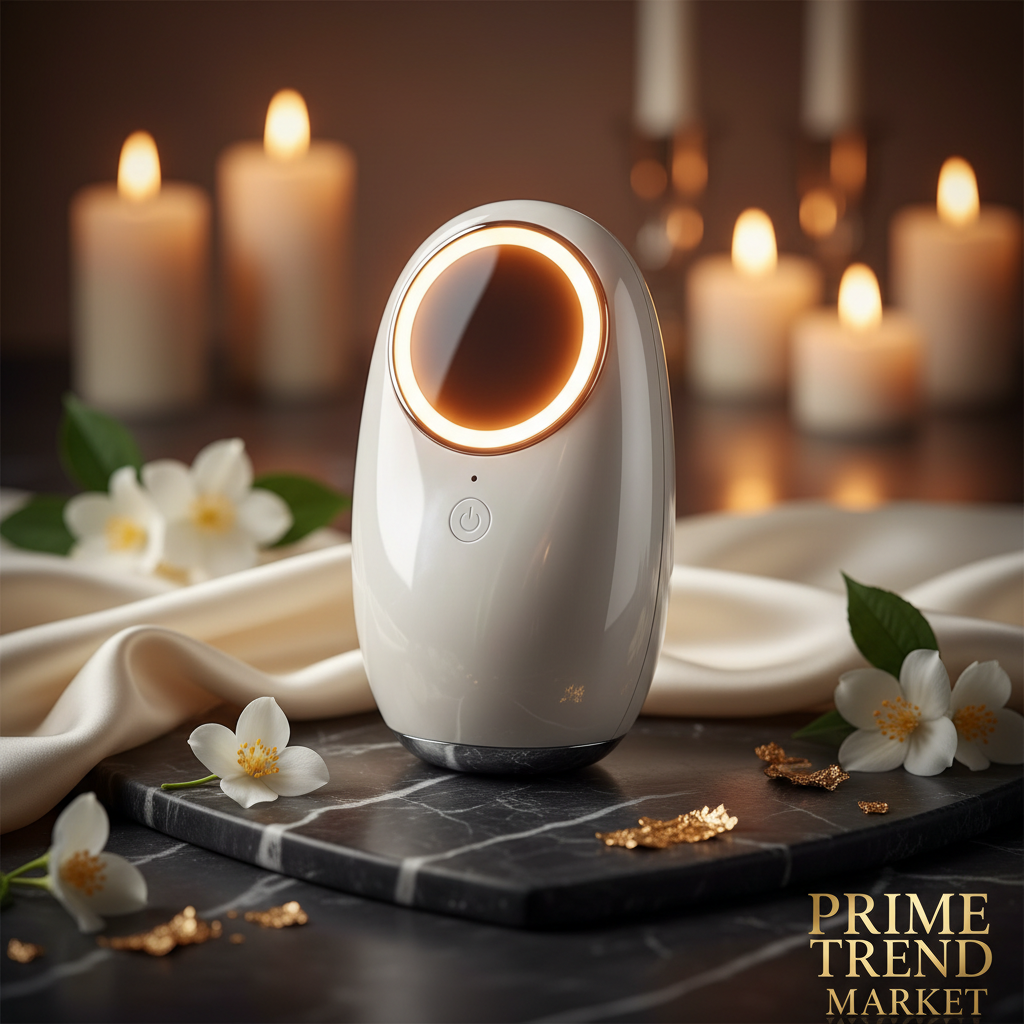 Luxury Home Facial Beauty Device — LED Light Therapy, Skin Renewal & Rejuvenation Tool — Eliza & Tuan