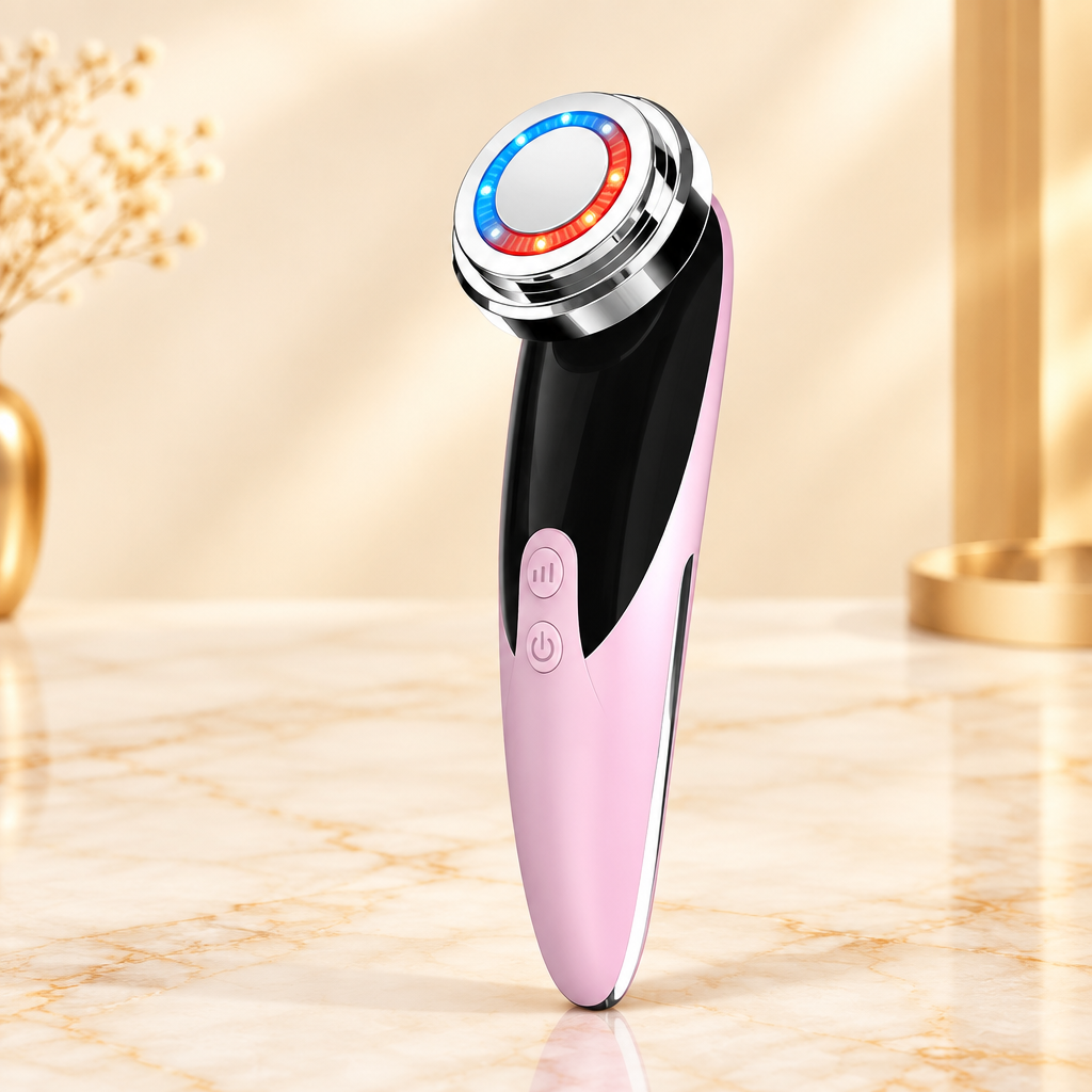 6-in-1 Facial Beauty Massager | Firming, Lifting, Pore Cleansing & Ion Therapy Device