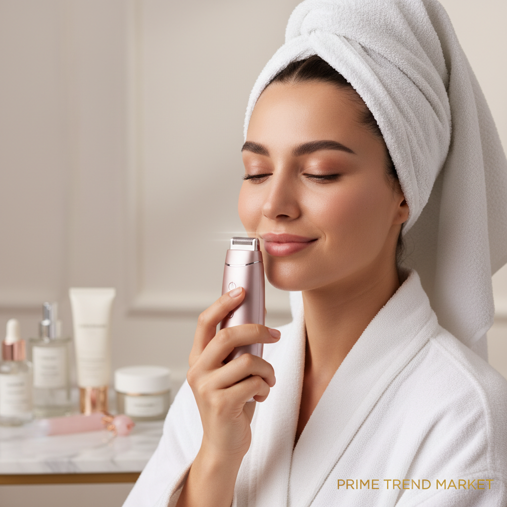 4-in-1 Women's Electric Shaver — Eyebrow, Nose, Face & Bikini Trimmer | Rechargeable — Prime Trend Market