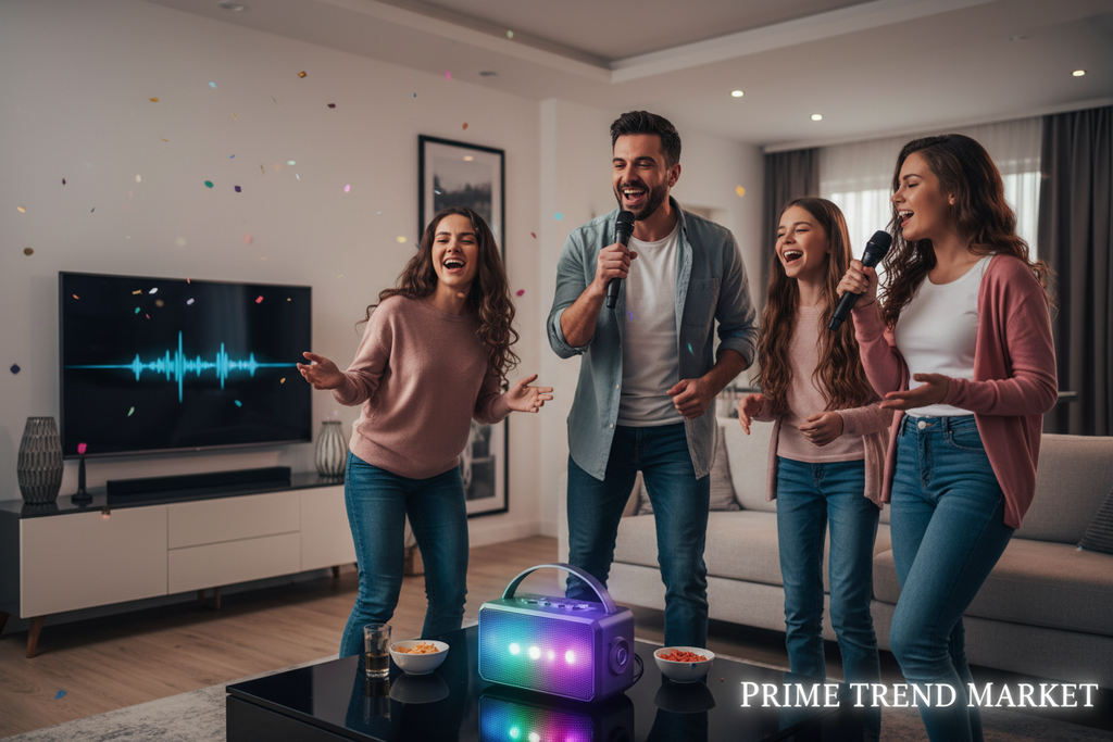 Home Karaoke Bundle | Karaoke Speaker + RGB Party Speaker + AI Robot Smart Speaker — Prime Trend Market