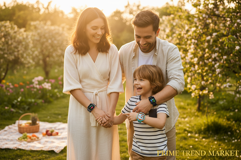 Smart Wellness Kit | AI Health Watch + Kids Smart Watch + Selfie Stick Tripod — Prime Trend Market