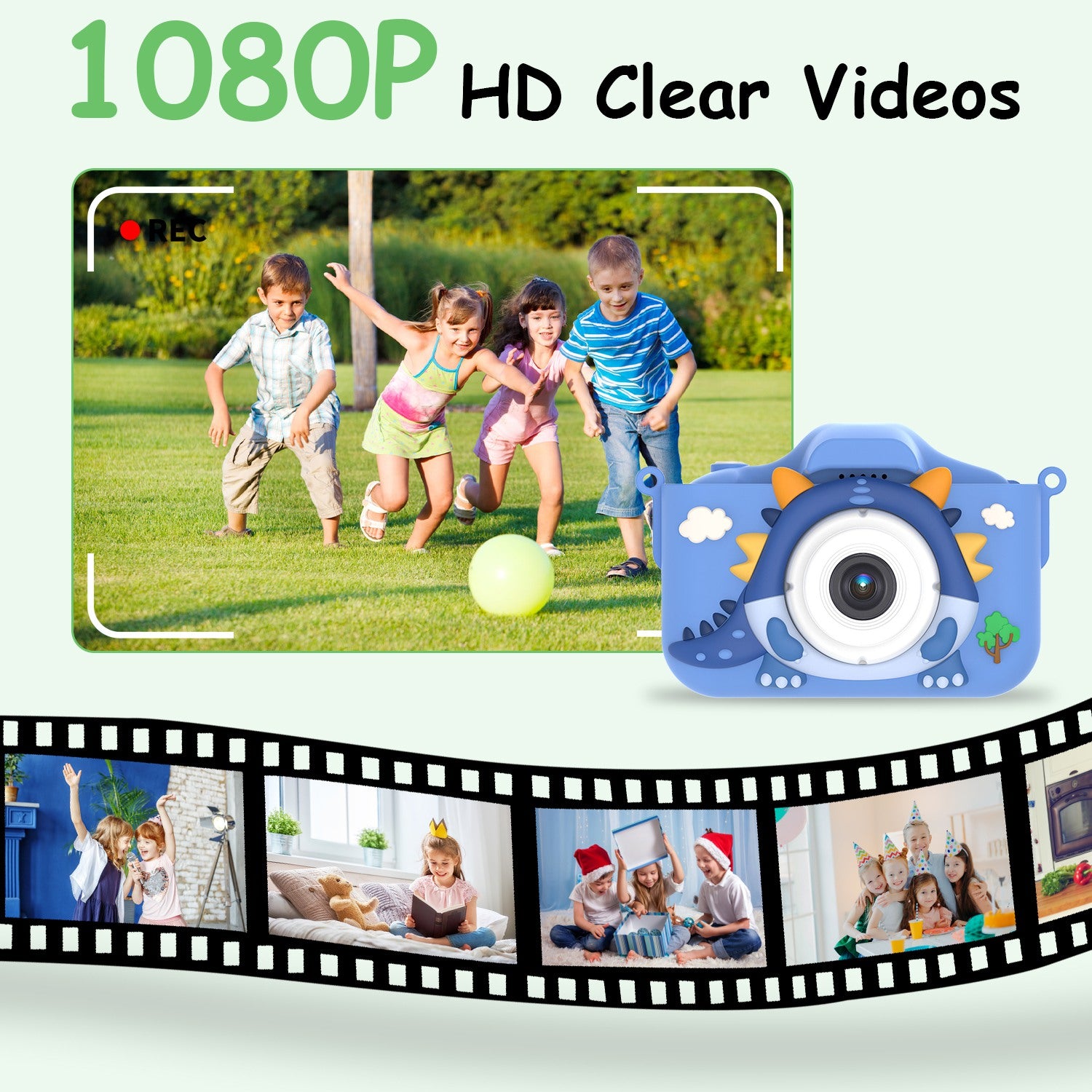 SnapPro™ 48MP Kids HD Camera — 1080P Dinosaur Selfie Cam with 32GB Card & Fast US Shipping — Prime Trend Market