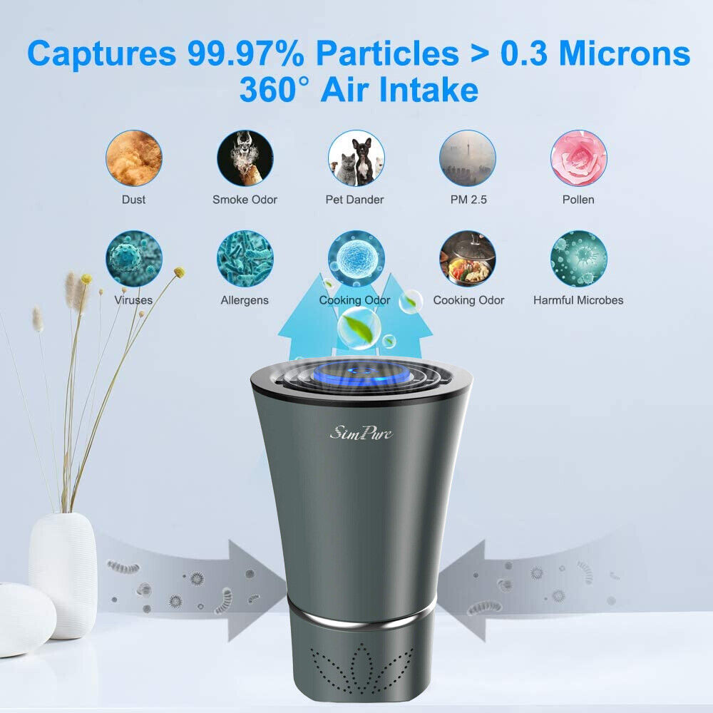 Mini Desktop Air Purifier — True HEPA Filter, PM2.5, Home & Office — Prime Trend Market