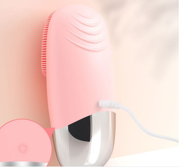 Luxury Mini Silicone Electric Face Cleansing Brush — Sonic Vibration Deep Pore Cleanser — Prime Trend Market
