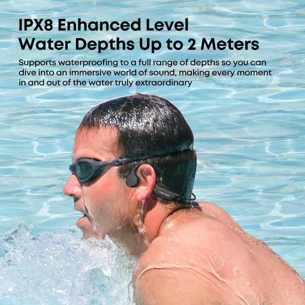 IPX8 Waterproof Headset Swimming Bluetooth Headphones With 32G TF Card Sports Wireless Earbuds Stereo Bone Conduction Earphone — Prime Trend Market