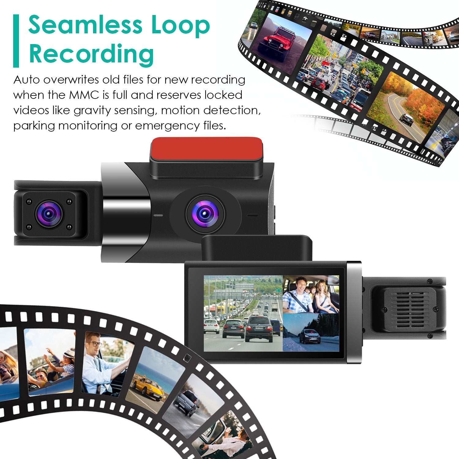 2K 3-Channel Dash Cam | GPS + WiFi | G-Sensor | Parking Monitor | Night Vision | App Control — Prime Trend Market