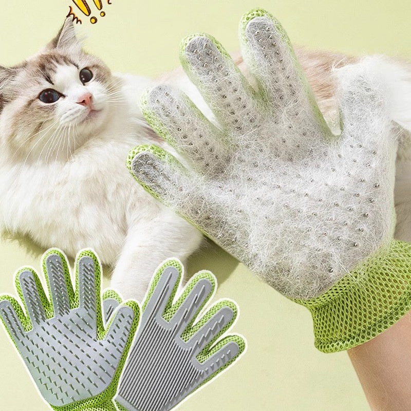 Double-Sided Pet Grooming Gloves — Cats & Dogs — Prime Trend Market