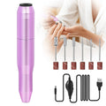 Rose Gold Electric Nail Drill – Professional Nail File Kit with Drill Bits & Sanding Bands | Acrylic & Gel Nails — Prime Trend Market