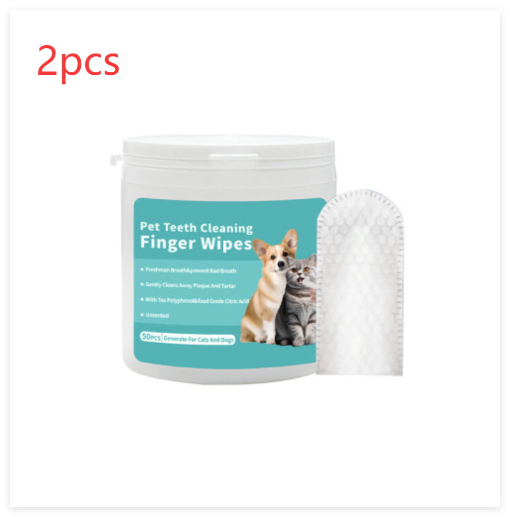 Luxury Pet Dental & Ear Care Cleaning Wipes – Disposable Fingertip Wipes for Cats & Dogs — Prime Trend Market