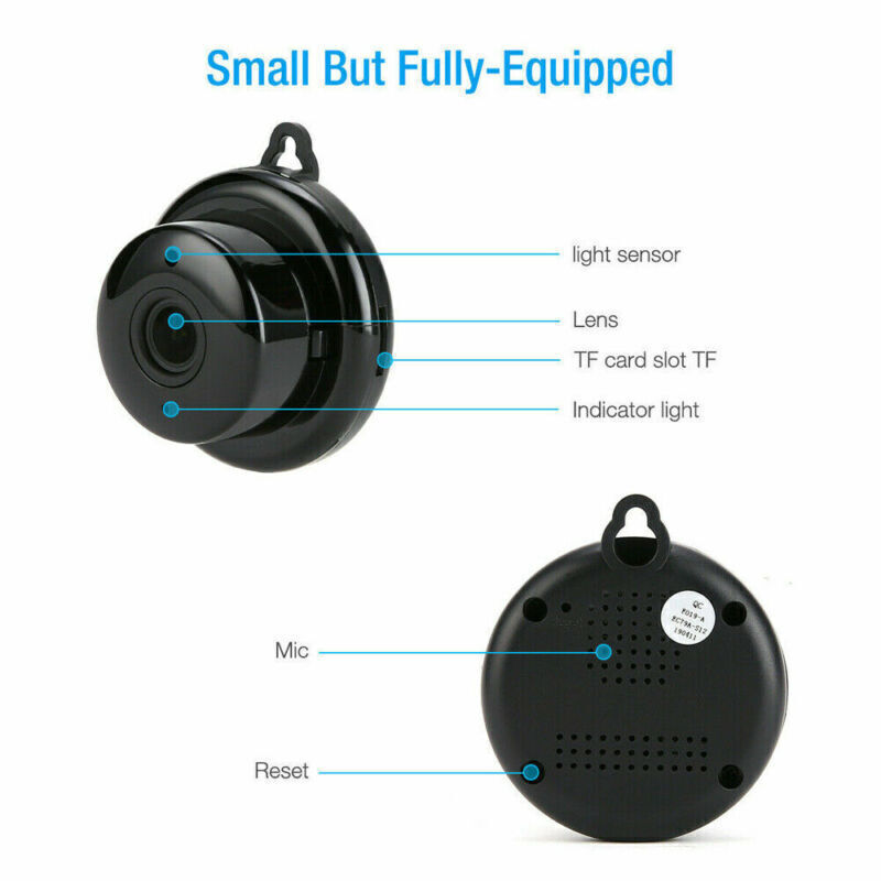1080P WiFi Security Camera – 360° Fisheye Indoor Outdoor IR Night Vision Home CAM — Prime Trend Market