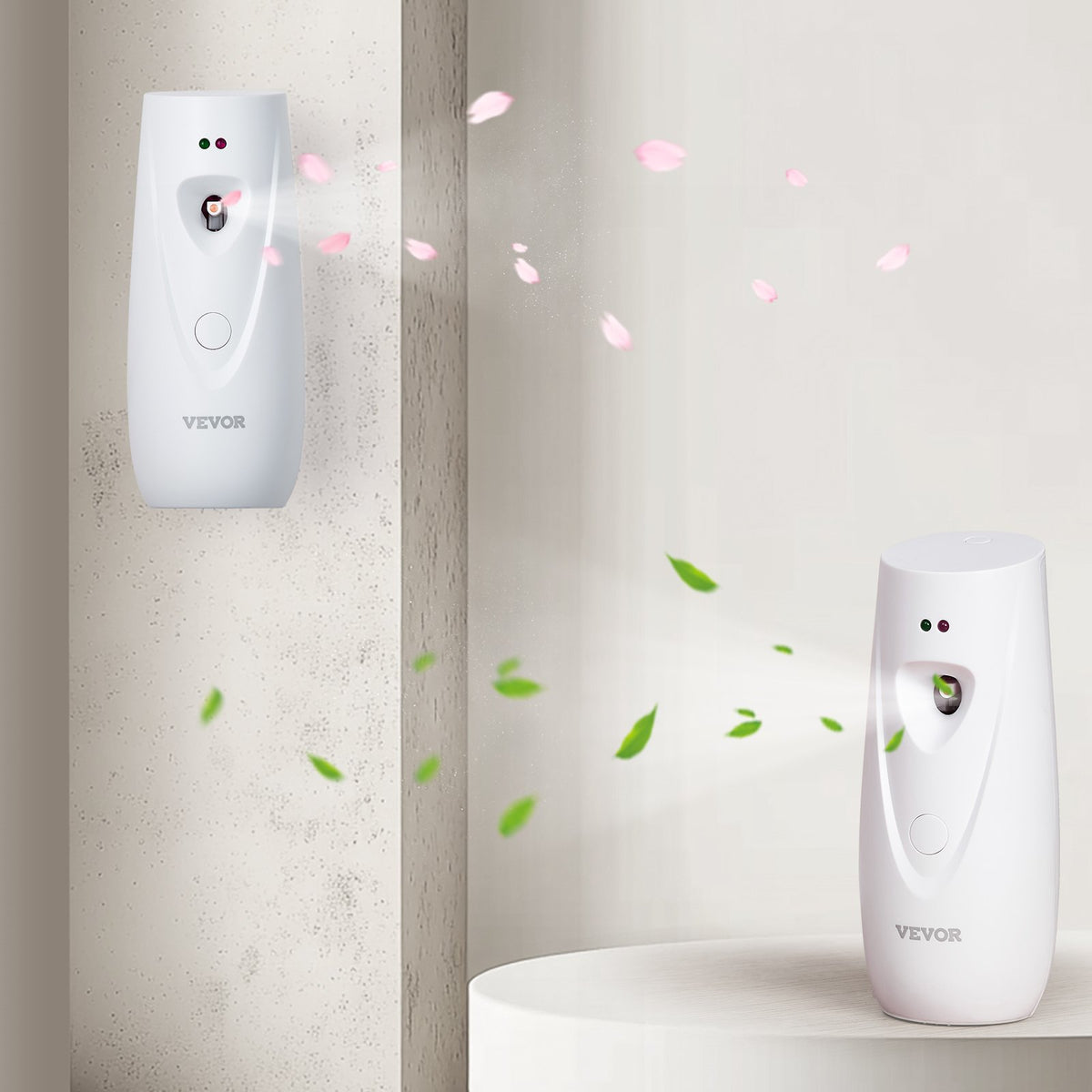 Automatic Air Freshener Spray Dispenser 2-Pack — Wall Mounted or Free Standing | Battery Operated | Home, Bathroom, Office & Hotel — Prime Trend Market