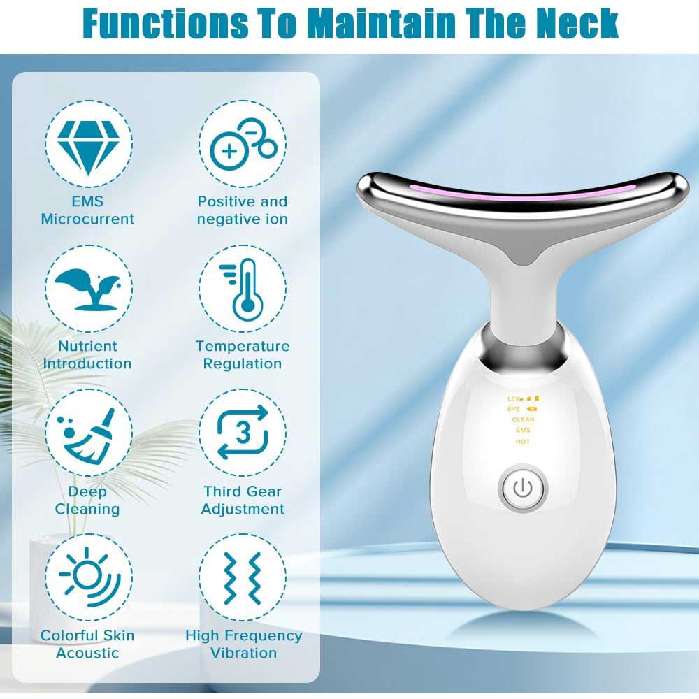 Luxury Dolphin Face & Neck Sculpting Massager — 3-Mode LED EMS Heat Therapy for Jawline & Double Chin — Eliza & Tuan