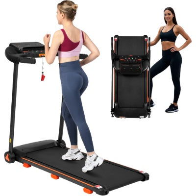 Folding Treadmill for Home | 2.5HP Quiet Motor | 300LB Capacity | Heart Rate | Incline | Bluetooth Speaker — Prime Trend Market
