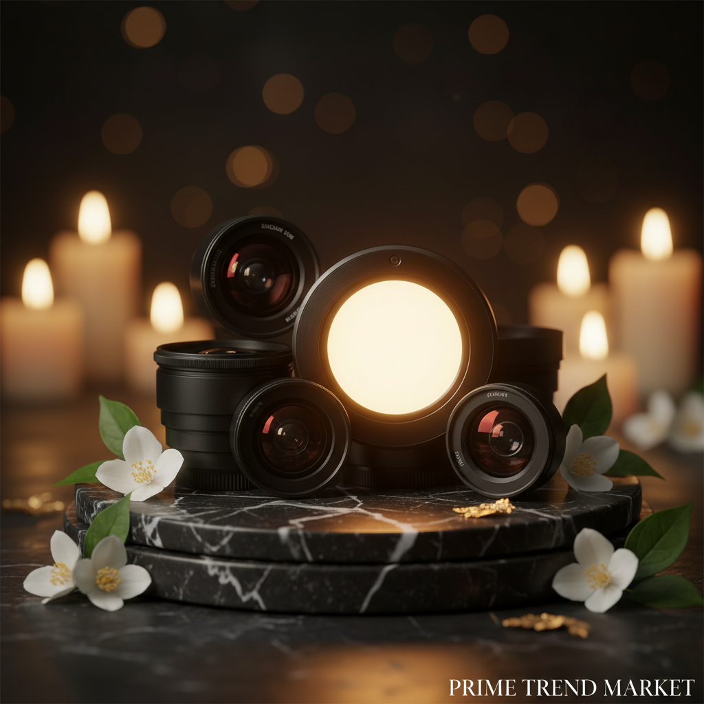 Luxury Pro Creator Smartphone Lens Kit with LED Fill Light — Wide Angle, Macro & Fisheye | 4K HD — Prime Trend Market