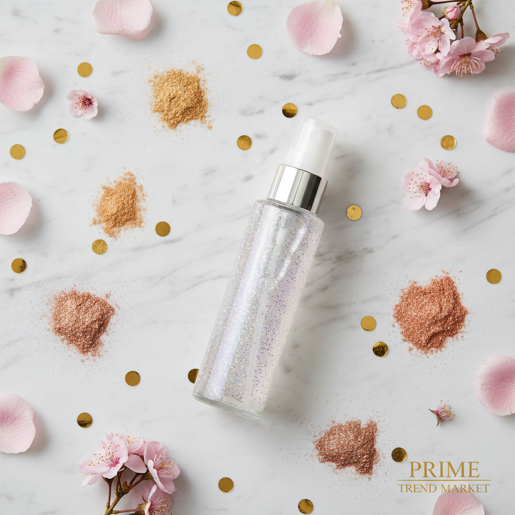 Body Glitter Spray — Long-Lasting Shimmer Highlighter for Face, Hair & Skin — Prime Trend Market