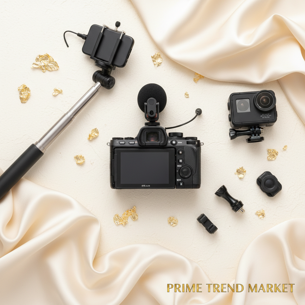 Content Creator Pro Bundle | 4K Vlogging Camera + Action Camera + Selfie Stick Tripod — Prime Trend Market