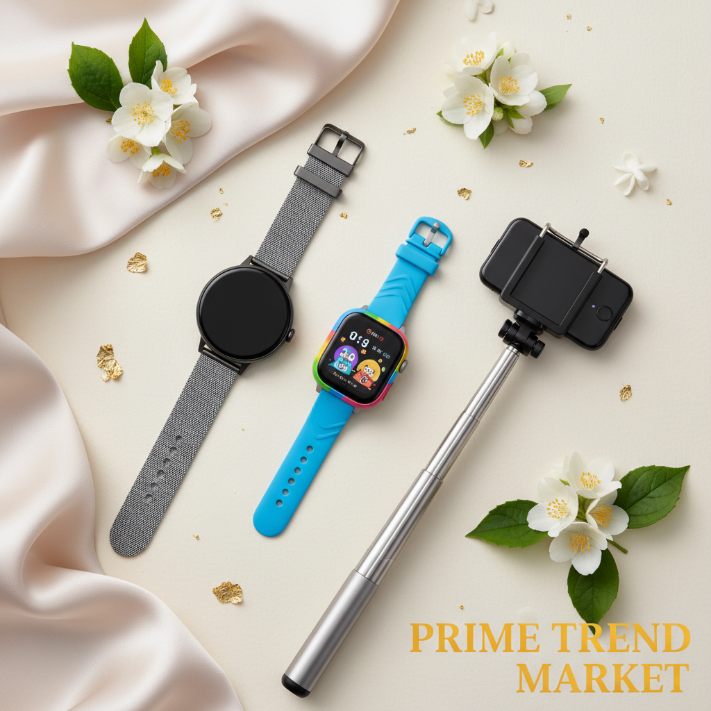 Smart Wellness Kit | AI Health Watch + Kids Smart Watch + Selfie Stick Tripod — Prime Trend Market
