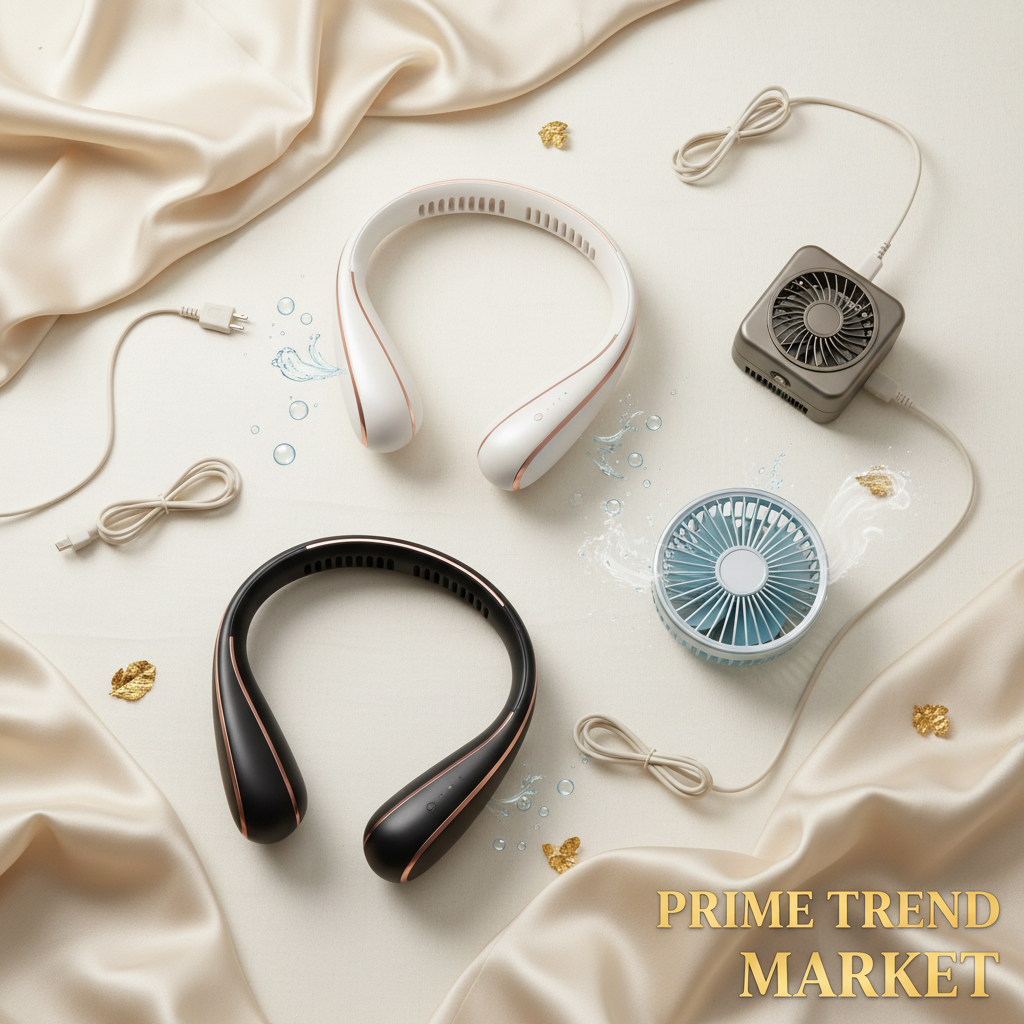 Full Cool Bundle | ArcBreeze™ Neck Fan + Wearable Neck Fan + Turbo Jet Fan + Ice Cooling Fan — Prime Trend Market