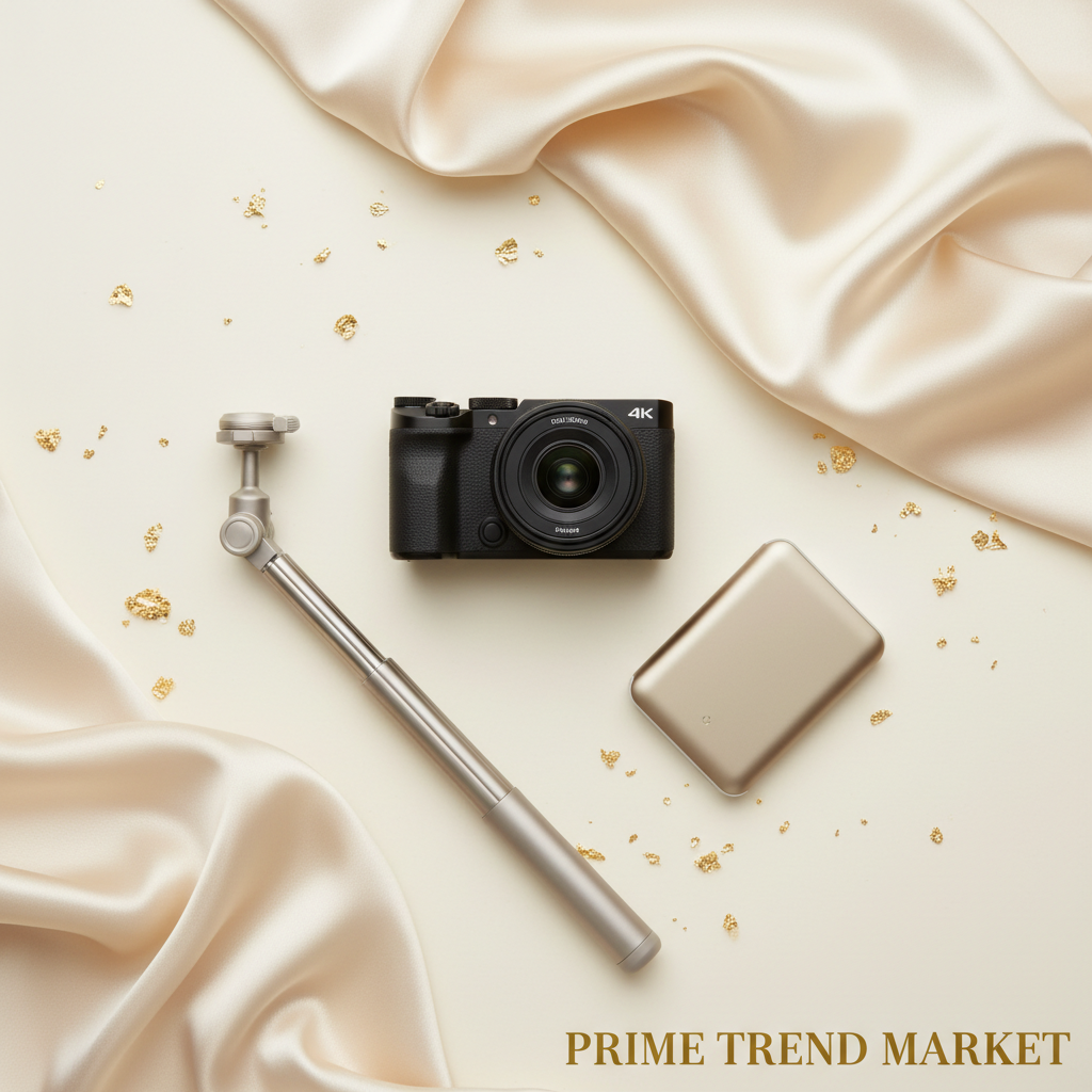 Vlogger Starter Kit | 4K Vlogging Camera + Selfie Stick Tripod + Magnetic Power Bank — Prime Trend Market