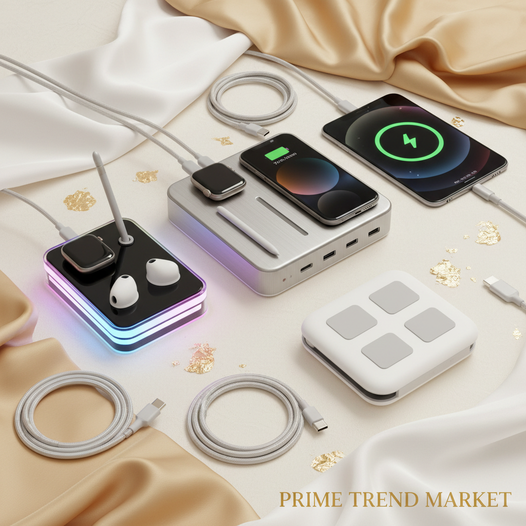 Ultimate Wireless Charging Bundle | 7-in-1 Station + 4-in-1 RGB Station + Folding 3-in-1 Charger — Prime Trend Market