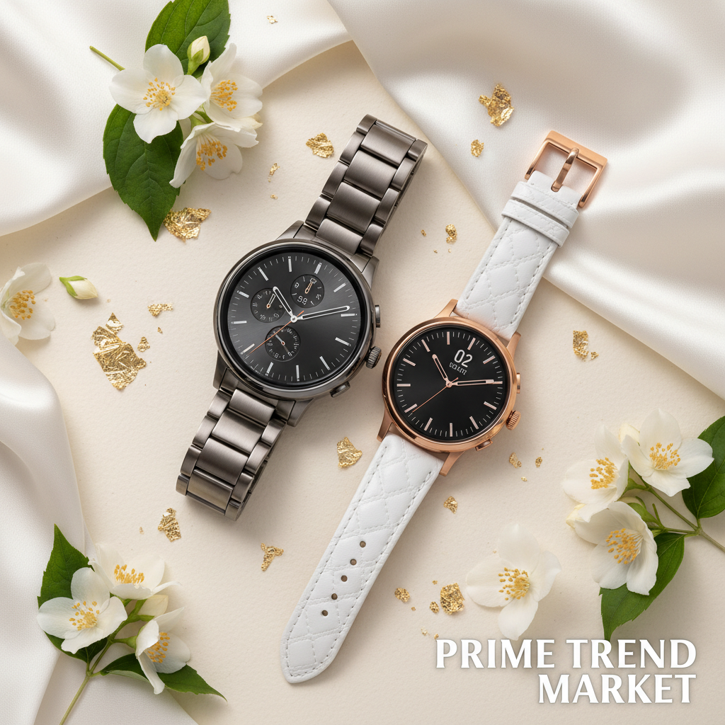 His & Hers Watch Bundle | Full Touch Smartwatch + ZD5UM AI Smart Watch — Prime Trend Market