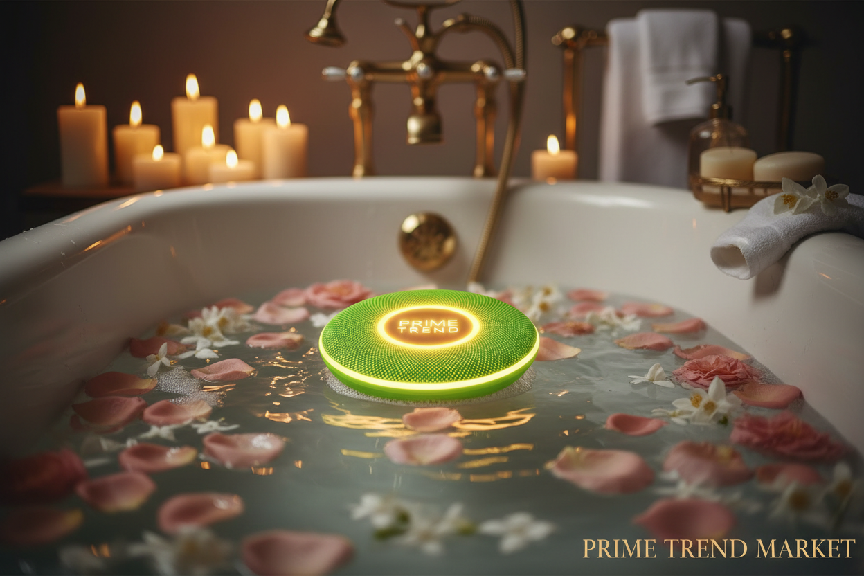 Waterproof Floating Bluetooth Speaker — Glowing Logo, TWS, BT 5.0, Pool & Outdoor Speaker, 3 Colors — Eliza & Tuan